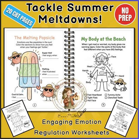 Emotion Regulation Worksheets For 2nd Grade Summer Review