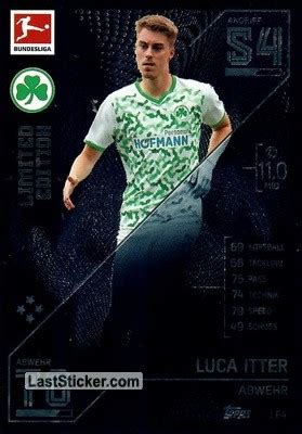 Card LE4 Luca Itter Topps German Fussball Bundesliga 2021 2022