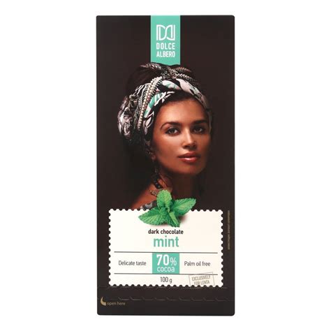 Шоколад Dolce Albero темный с гранулами со вкусом мяты 100 г - купить с ...