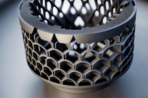Premium Photo Round Item Made By Metal Powder 3d Printer