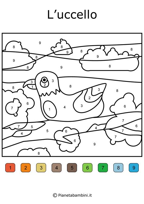 Conta E Colora Disegni Da Colorare In Base Ai Numeri