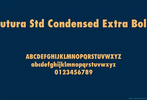 futura extra bold condensed