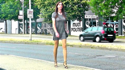 Crossdresser Sissy In Very Short Dresses Outside German Shemale Ladyboy Porn XHamster