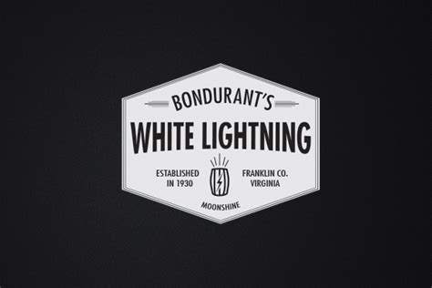 Bondurant's White Lightning Moonshine on Behance