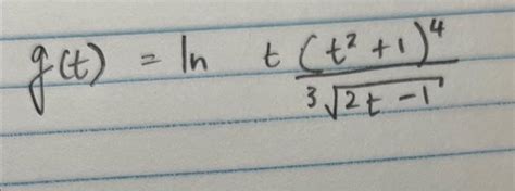 Solved G T Ln32t−1 T2 1 4y Ln∣∣3−2x5∣∣