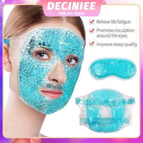 Gel Eye Mask Reusable Beads Beauty Face Eye Hot Cold Pack Mask Head Pain Compressed Soothing