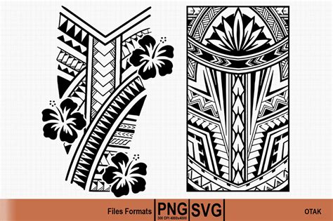 Polynesian Tribal SVG And PNG Graphic Etsy