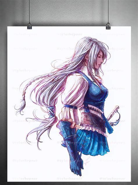 Final Fantasy XVI Jill Limited Edition Fine Art Sketch Print FFXVI Poster FF16 - Etsy