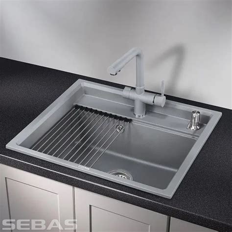 Chiuveta KS-6003 ALUMINIU. GRANULA - Accemob