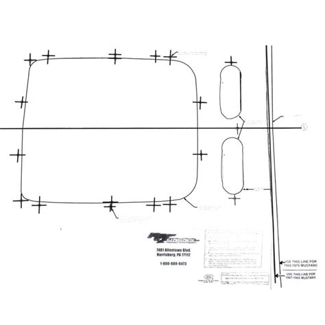 Mustang Shaker Hood Template 1967 1970