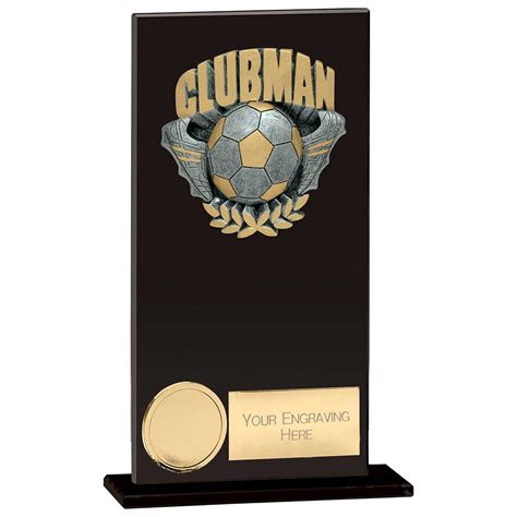 Euphoria Hero Clubman Glass Award Jet Black 160mm Rockingham Trophies