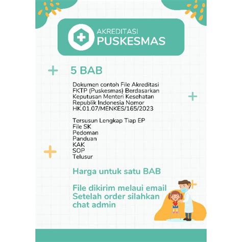 Jual Dokumen Akreditasi Puskesmas 5 Bab Shopee Indonesia