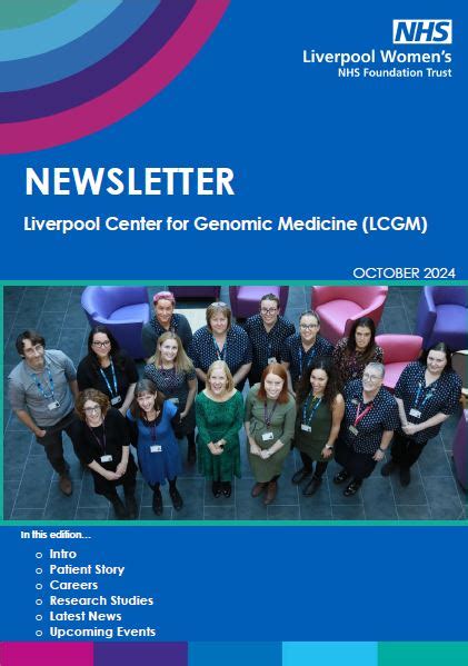 Lcgm Newsletter Liverpool Womens Nhs Foundation Trust