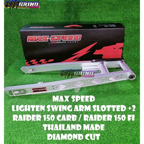 Max Speed Lighten Swing Arm Diamond Cut Plus Suzuki Raider Fi