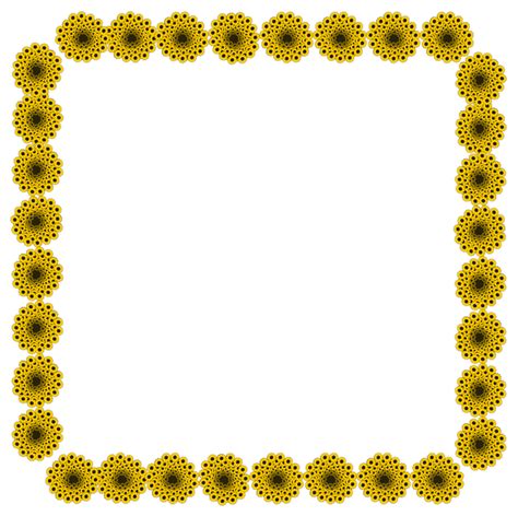 Flower Frame Border Design 17225658 PNG