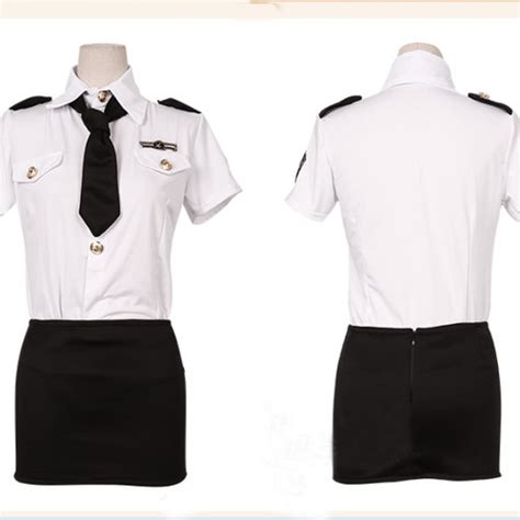 Jual Lingerie Kostum Pramugari Polisi Sexy Costume Cosplay A Hitam L Jakarta Utara