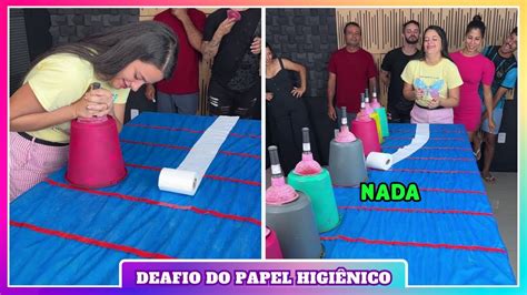 Deafio Do Papel Higi Nico Jogue O Rolo De Papel E Pegue O Pr Mio De