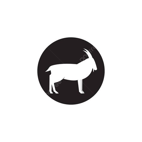 Goat Logo Template Logo Hunting Domestic Vector Logo Hunting