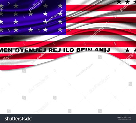 D Illustration Bikini Atoll Fabric Waving Stock Illustration Shutterstock