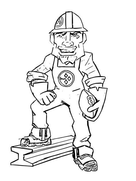 Steely Mcbeam Mascot Coloring Page Download Print Or Color Online
