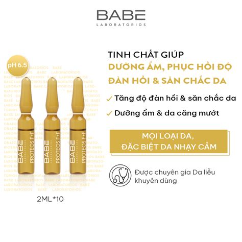 Tinh chất bổ sung collagen hyaluronic trẻ hóa da tức thì Babe Ampoules Proteoglycan F F