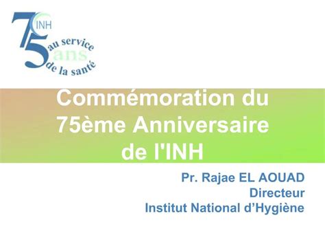 PPT Comm Moration Du 75 Me Anniversaire De LINH PowerPoint