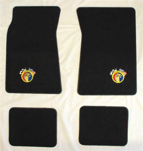 Classic Shelby Mustang Cobra Logo Floor Mats