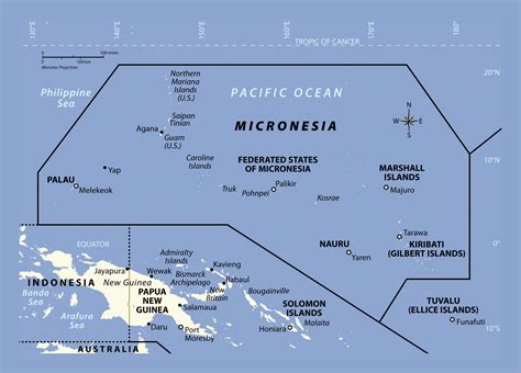 Micronesia Political Map Political Simple Map Of Kosrae