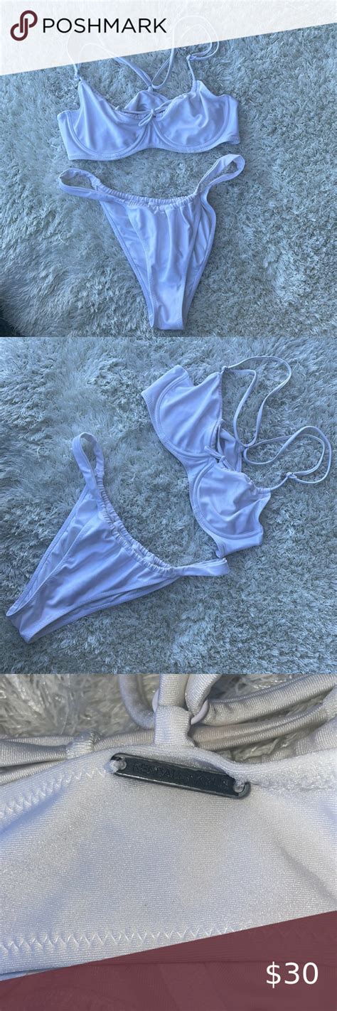 Kendall And Kylie Swim White Bikini Set In 2022 White Bikini Set
