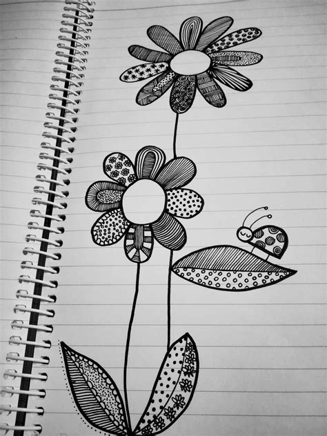 flower Art Drawing Doodles Sketch - fred-kelley