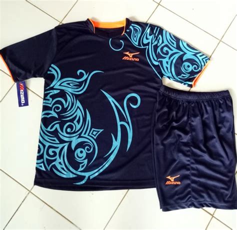 Jual Stelan Futsal Jersey Bola Baju Voli Mizuno Kaos Badminton