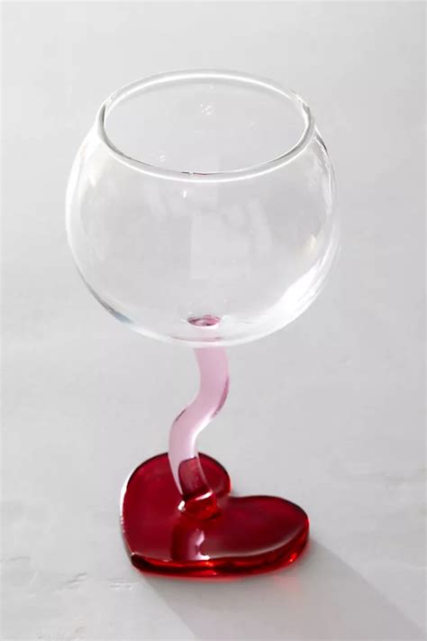 Heart Stemmed Wine Glass Free People