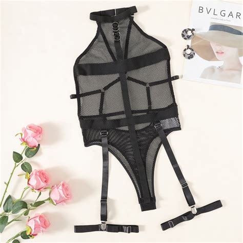 Generic Ins Internet Celebrity Sexy Sheer Mesh Nightclub Sexy Lingerie Jumpsuit Walmart