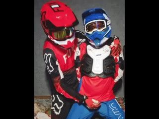 A Guy In A Motocross Gear Gets A Portion On His Mxhelmet Pornhub Gay