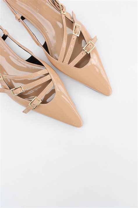 Sivri Burun Üç Bantlı Nude Rugan Kadın Babet lutvelizade tr