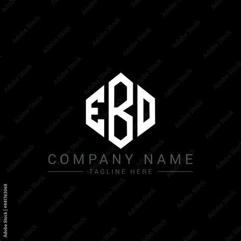 ebo letter logo design  polygon shape ebo polygon logo monogram