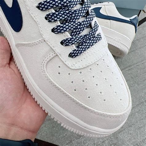 Mua Giày Air Force 1 Canvas Navy Giày Thể Thao Nike AF1 Vải Canvas Vệt Than Phối Đồ Nam Nữ Hot