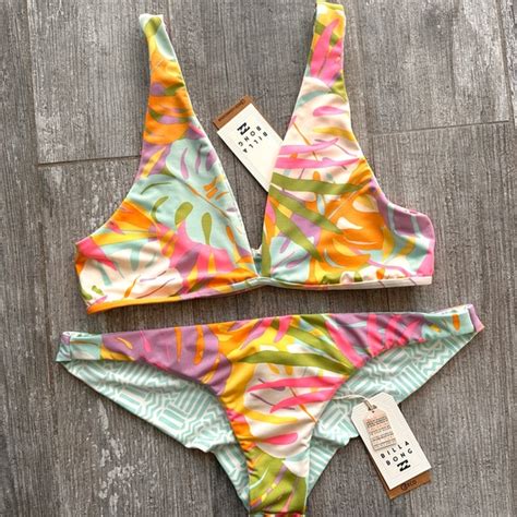 Billabong Swim Billabong Reversible Dream Land Ava Tank Tanga Bikini Set Poshmark