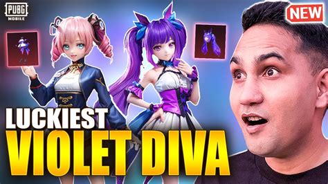 New Lucky Spin Crate Opening Violet Diva Set Dreamy Lass Set PUBG