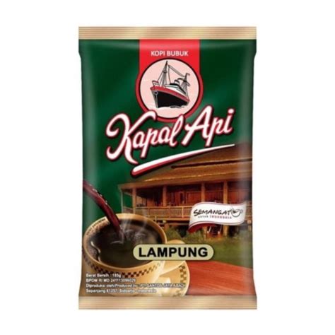 Jual Kopi Hitam Kapal Api Lampung Berat 180 Gram Shopee Indonesia