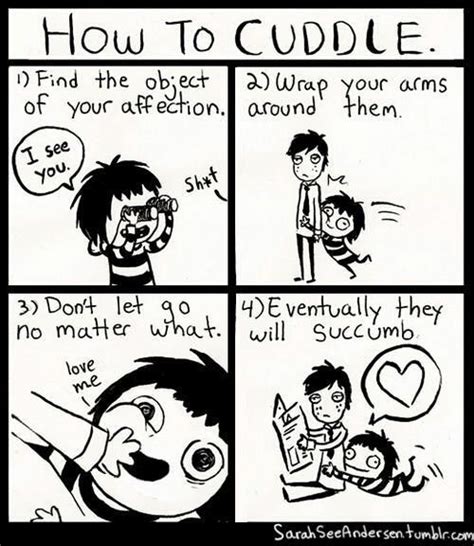 Funny cuddling positions | Cuddle memes funny, Funny comics, A comic strip