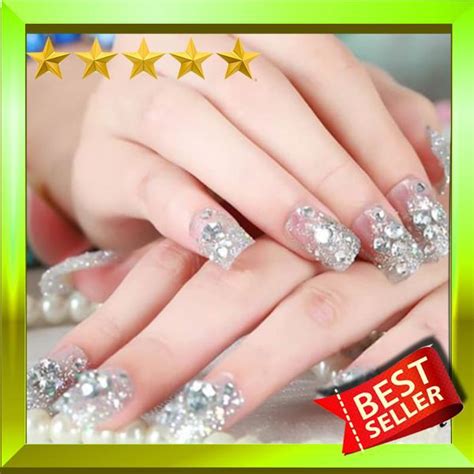 Jual Obral Fake Nails Kuku Palsu Wedding Fake Nails Kuku Palsu