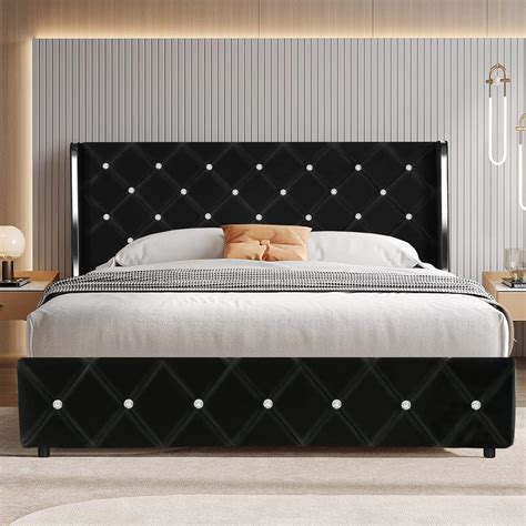Velvet Bed Frame With Diamonds at Kai Chuter blog
