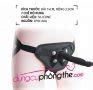 Strap on Ripple Dildo Vibe CHO LESBIAN Dương Quần đeo đặc ruột