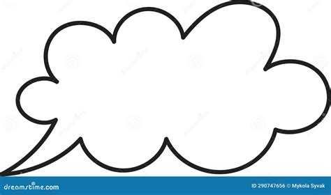 speech cloud doodle stock illustration illustration  symbol