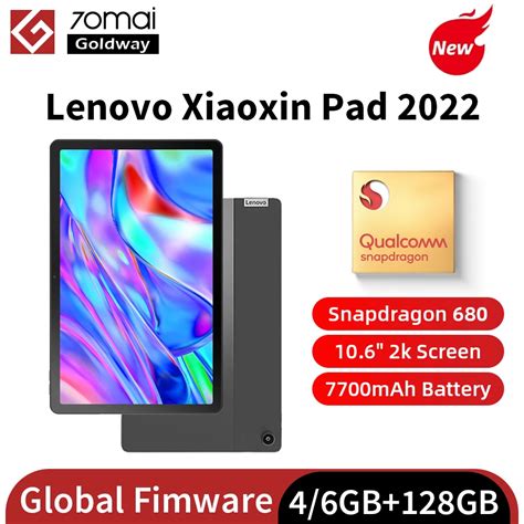 New Lenovo Xiaoxin Pad 2022 Tab 4GB 128GB Version 2K 10.6" Screen ...