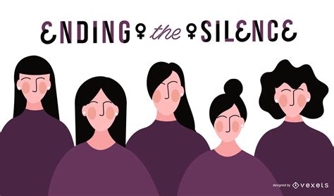 Womens Day Silence Illustration Vector Download