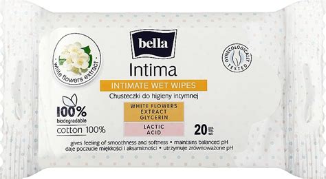 Bella Intima Wet Wipes Intimate Hygiene Wet Wipes 20 Pcs Makeup Uk