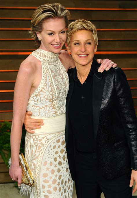 Ellen DeGeneres And Portia De Rossi Same Sex Celebrity Couples Say I