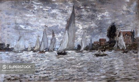 The Barks Regatta At Argenteuil 1874 Claude Monet 1840 1926 French